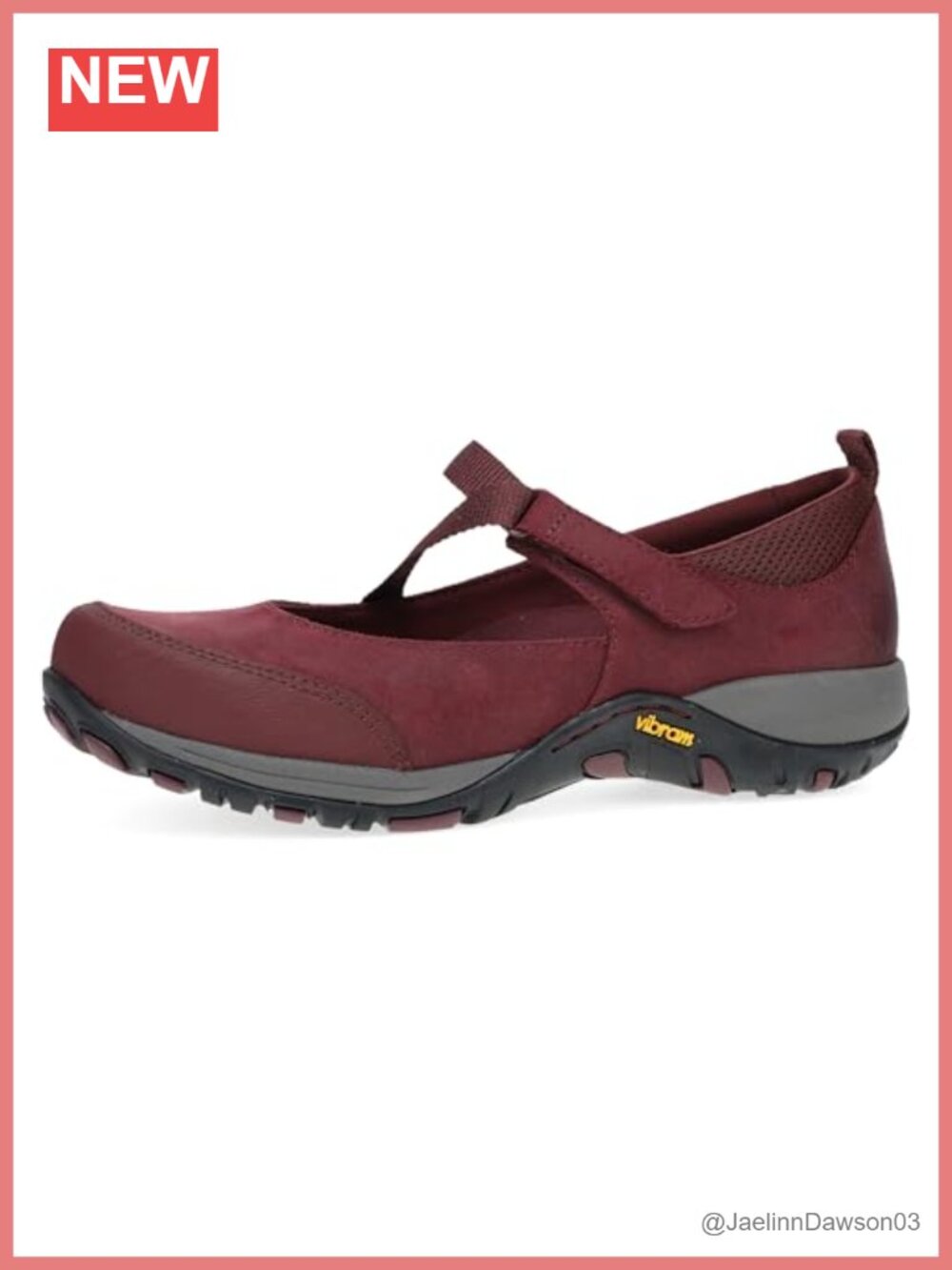 Waterproof Leather Mary Jane Sneaker Hook & Loop Slip Resistant